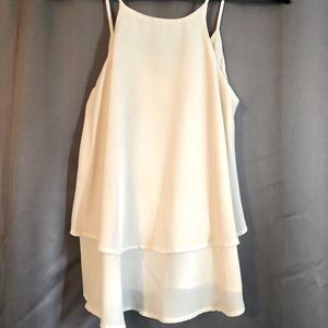 White/cream tank top